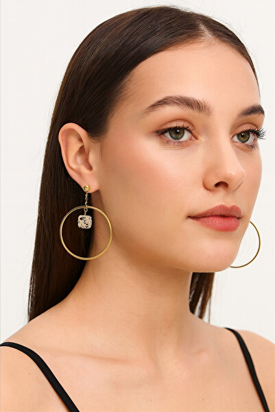 LOVELOTUS أقراط من حجر الجاسبر الطبيعي من الفولاذ المقاوم للصدأ