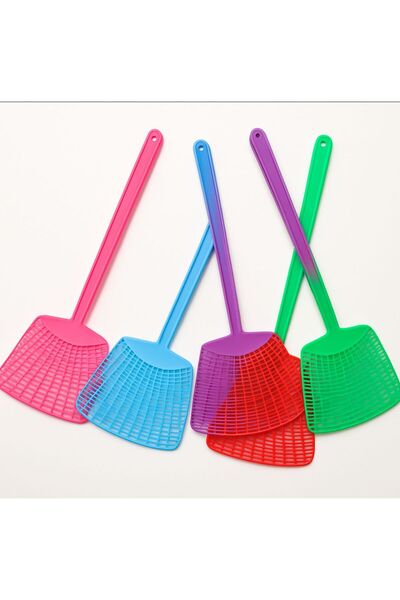 MG HOME 5 Adet Sinek Raketi Sinek Öldürücü Plastik Sinek Kovucu Sinek Vurma A...