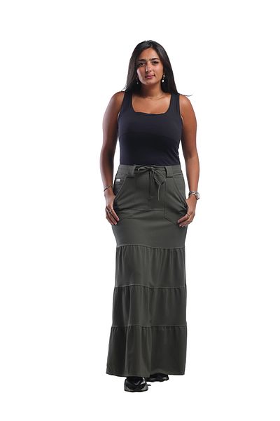 SUGA Flowy maxi skirt