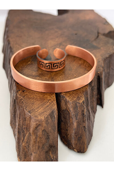 Rupen Kraft Adjustable 100% Pure Copper Bracelet Copper Ring Combination Hand...