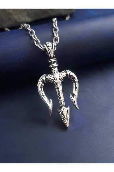 E&F Takı Trident 3-Piece Spear Design Necklace Men's Necklace