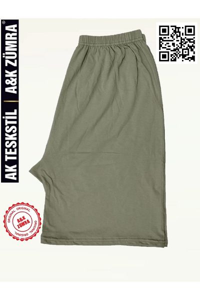 A&K ZÜMRA Model Mother Leggings și pantaloni scurți din bumbac pieptănat până la genunchi Plus Size Mesh
