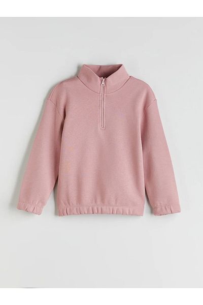 LC Waikiki Lcw Eco Pink Stand Collar Girl Tracksuit Suit