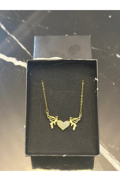 staınless steel قلادة من الفولاذ على شكل جناح الملاك