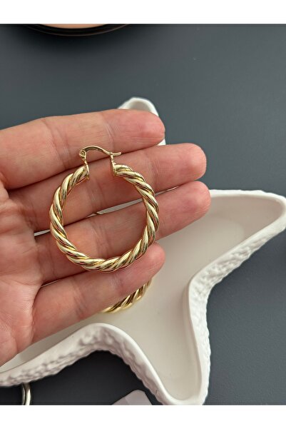 MOD10 Purple Line Design Burgulu Marka Küpe