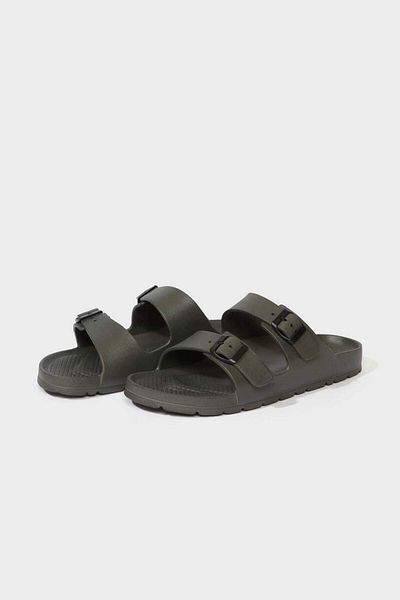 DeFacto New Season Men's Flat Sole Double Banded Eva Slippers