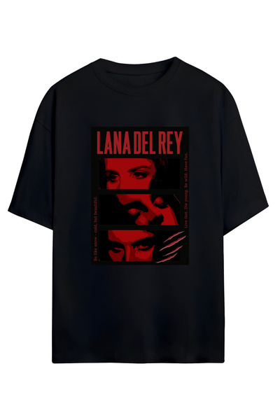 MAGORS لانا ديل ري - تي شيرت كبير الحجم