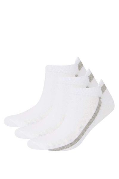 DeFacto New Season Men's 3-Piece Cotton Booties Socks