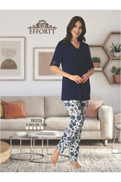 EM&FA TEKSTİL Maternity Floral Pajama Set