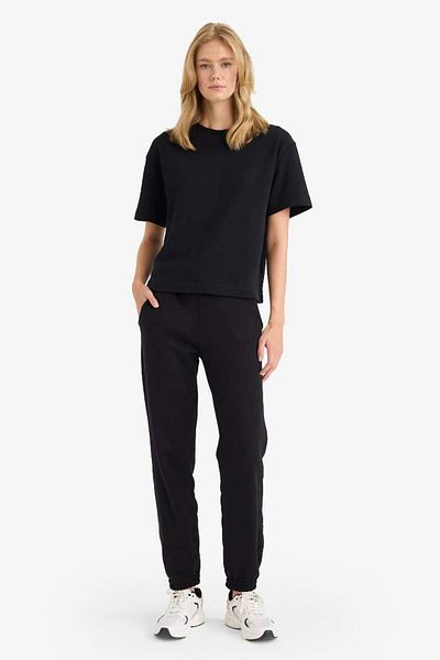 DeFacto Pantaloni de sport Jogger groși, de bază, cu buzunare simple, talie normală