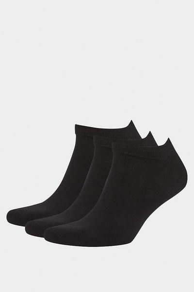DeFacto New Season Men's Seamless 3-Piece Bamboo Booties Socks