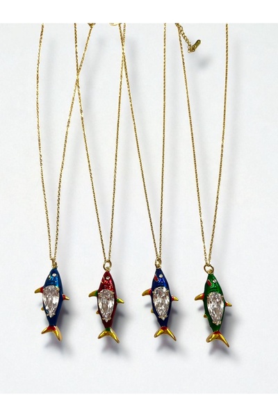 Bo Takı ve Aksesuar Çelik balık kolyeler