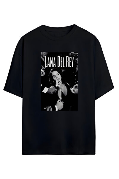 MAGORS لانا ديل ري - تي شيرت كبير الحجم