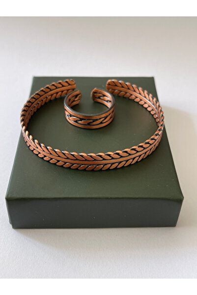 Rupen Kraft Unisex adjustable 100% pure copper bracelet stylish copper ring c...