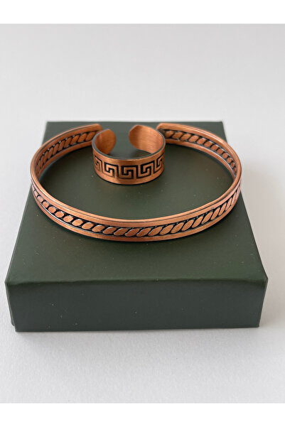 Rupen Kraft Unisex adjustable 100% pure copper bracelet stylish copper ring c...