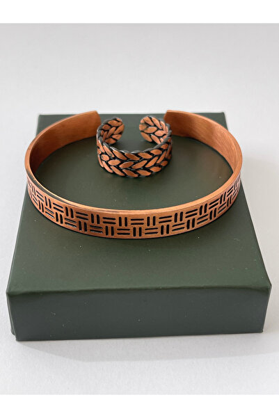 Rupen Kraft Unisex adjustable 100% pure copper bracelet stylish copper ring c...