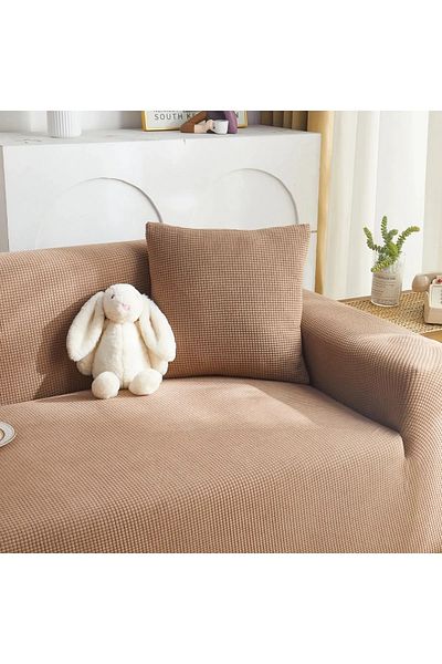 Arzuyum Lycra Fabric Seat Cover Case 3 Seater Sofa Cover Sofa Bed Cover with Flexible Elastic