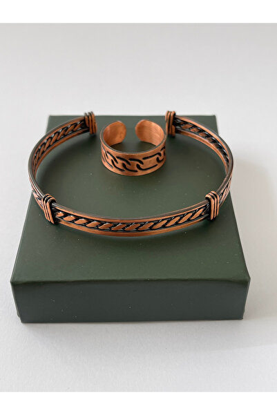Rupen Kraft Unisex adjustable 100% pure copper bracelet stylish copper ring c...