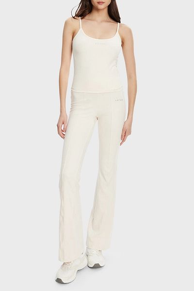 Guess Margot Logo Slim Fit Round Neck Thin Strap Top V5Rp09Kcd02 Top V5Rp09 Kcd02 G6K5