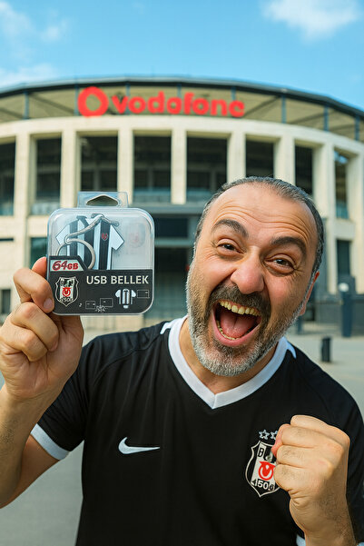 Beşiktaş 64Gb Licensed Bandroll USB Flash Memory + Keychain (with Jersey Design)