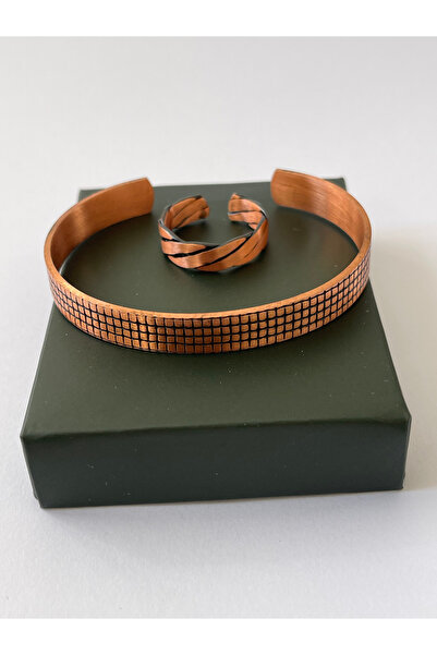 Rupen Kraft Unisex adjustable 100% pure copper bracelet stylish copper ring c...