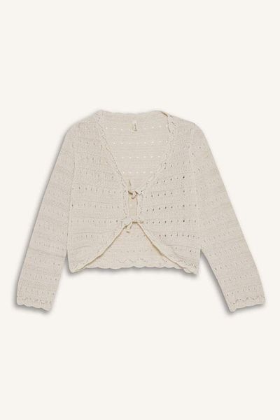 DeFacto New Season Girl's V-Neck Knitwear Cardigan