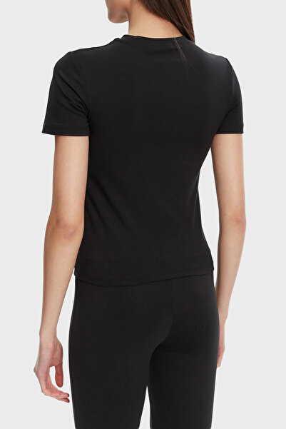 Guess Μπλουζάκι με λογότυπο Margot Slim Fit Crew Neck Crop T-shirt V5RI10KCD02 T SHIRT V5RI10 KCD02 JBLK