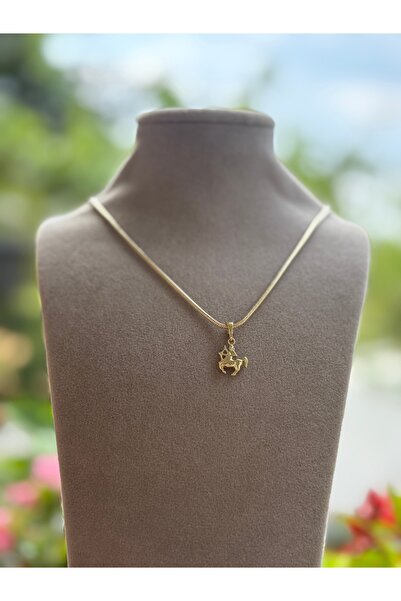 xUPING Yay Burcu Altın Kaplama Kolye Kararmaz 14K Rengindedir 45 cm