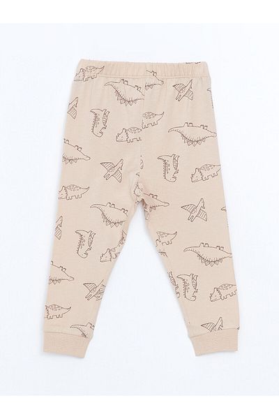 LC Waikiki Patterned Baby Boy Jogger Sweatpants with Elastic Waist