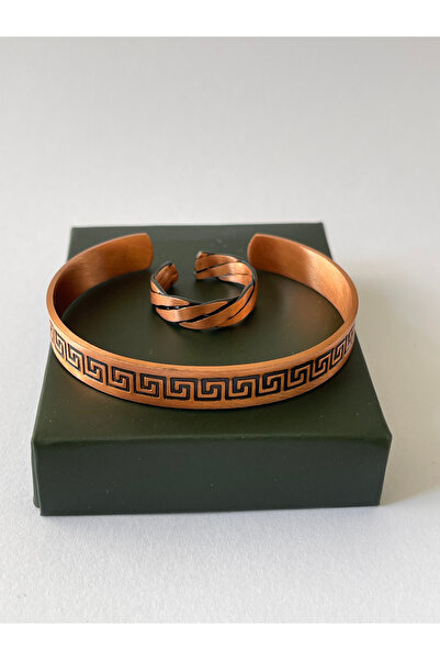 Rupen Kraft Unisex adjustable 100% pure copper bracelet stylish copper ring c...