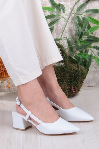 fort 110-426 Fls Open Back Classic Heeled Women's Shoes