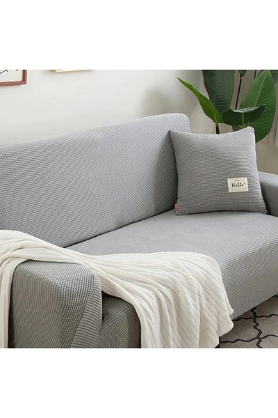 Arzuyum Lycra Fabric Seat Cover Case 3 Seater Sofa Cover Sofa Bed Cover with Flexible Elastic