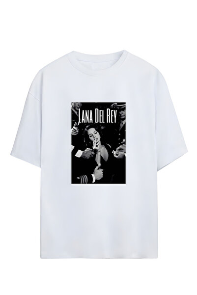 MAGORS لانا ديل ري - تي شيرت كبير الحجم