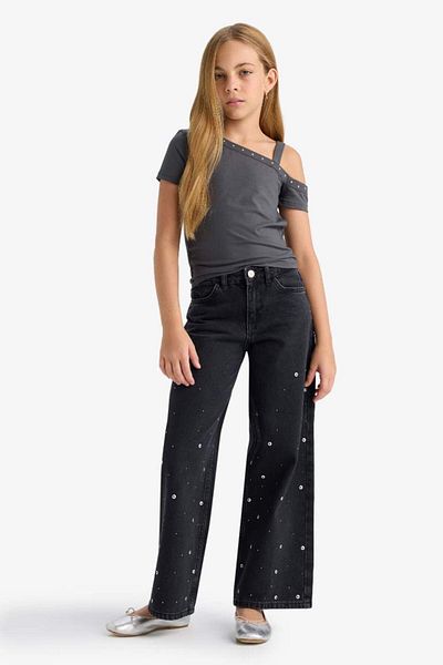 DeFacto New Season Girl's Stone Printed Undershirt