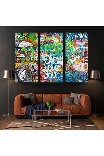 idora Urban Graffiti Kanvas Sanatı; Büyük Pop Art Dekor; Arkadaşa Hediye; Büyük Baskı