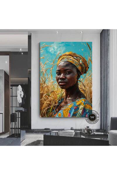 idora Portret afričke žene, afroamerička kultura, afrička plemenska zidna ume...
