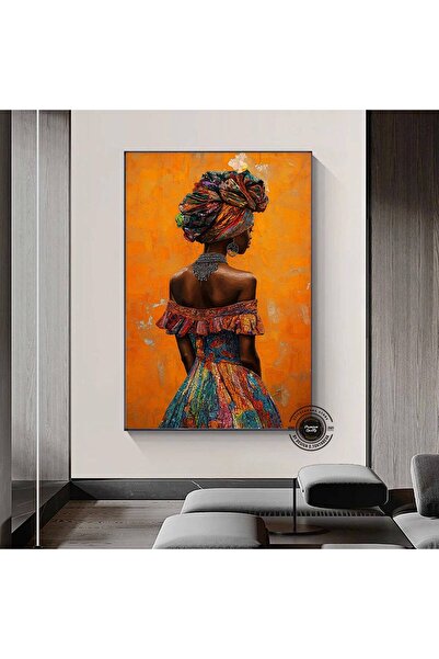 idora Portret afričke žene na platnu | Ulje na platnu | Moderni dekor za dom