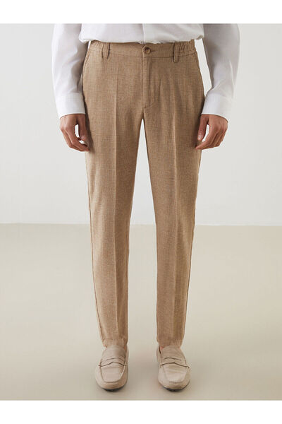 LC Waikiki Slim Fit Linen Blended Men's Trousers