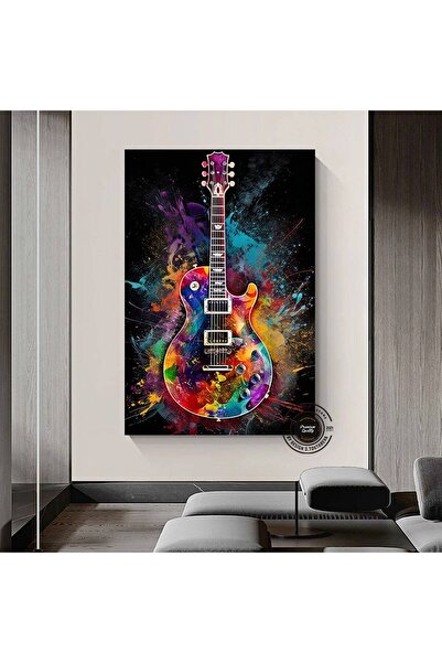 idora Gitarska platna; Zidni dekor sa gitarom; Šareni poster