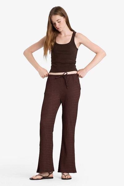 DeFacto New Season Flare Fit Pocket Regular Waist Standard Length Wrinkle Pants