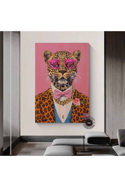 idora Elegantan poster sa leopardom i jaknom - Slika po mjeri za uokvirivanje