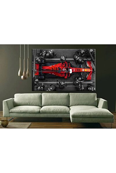 idora Charles Leclerc F1 Kanvas Tablo | Ferrari Hediye | Pit Stop Sanatı