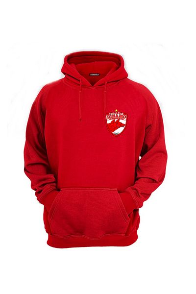 Efendioğlu Design Small Logo Dynamo Bucharest 1948 Club Big Logo Printed Cotton Hoodie Sweatshirt