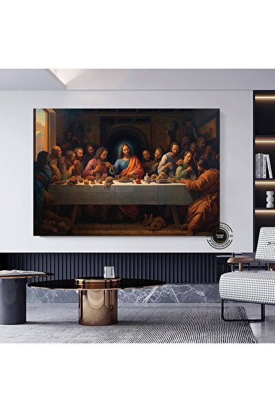 idora Son Akşam Yemeği Kanvas Tablosu, İsa Duvar Sanatı, Dini Kanvas Duvar Dekoru, İsa Mural Tablosu