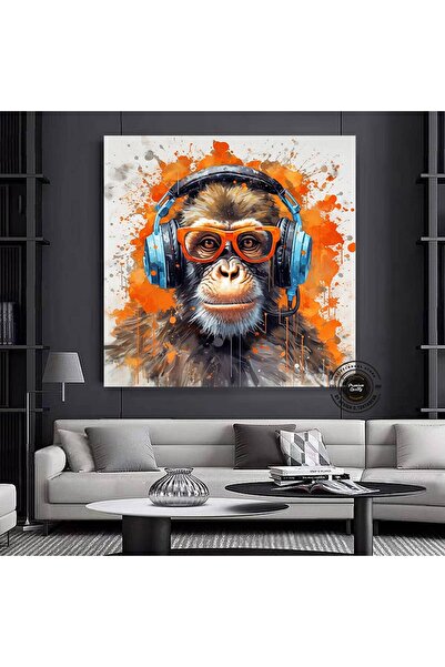 idora DJ Monkey platno; Pop art zabava