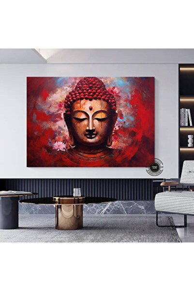 idora Buda print, zidna umetnost u azijskom stilu, luksuzna slika Bude na platnu