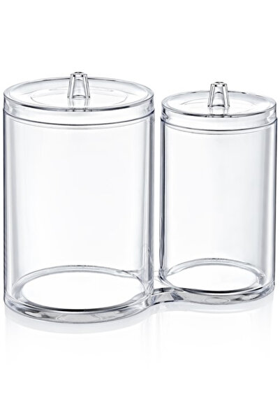 AboutThePerfect Beyaz İkiz Pamukluk ve Kulak Çubuğu Düzenleyici, Kozmetik Org...