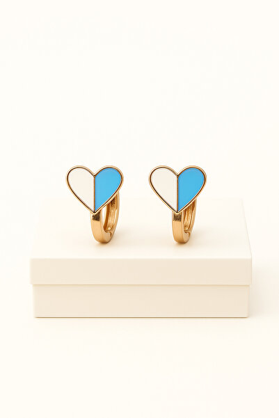 MakeWell Heart Design Compression Non-Perforated Children's Teen Earrings for...