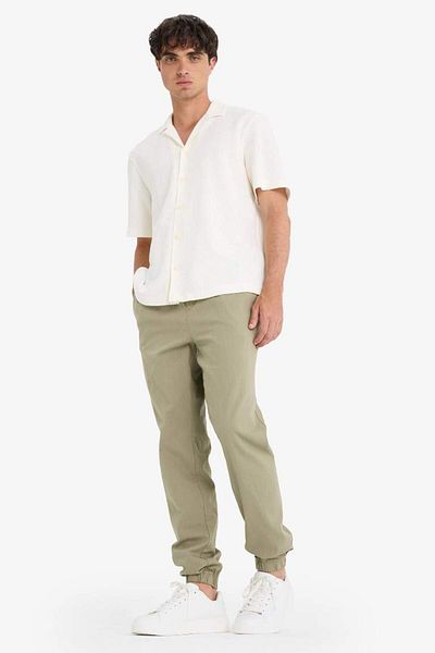 DeFacto New Season 100% Cotton Cargo Jogger Pants with Three Pockets