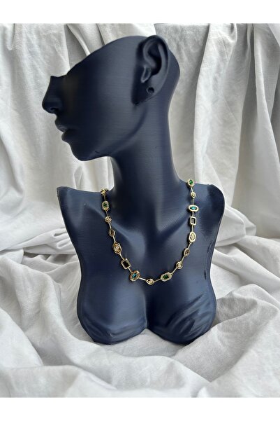 Moon&Muse Jewelry قلادة من حجر الزركون من سلسلة Vip بتصميم ميليس كوريل (48 سم)